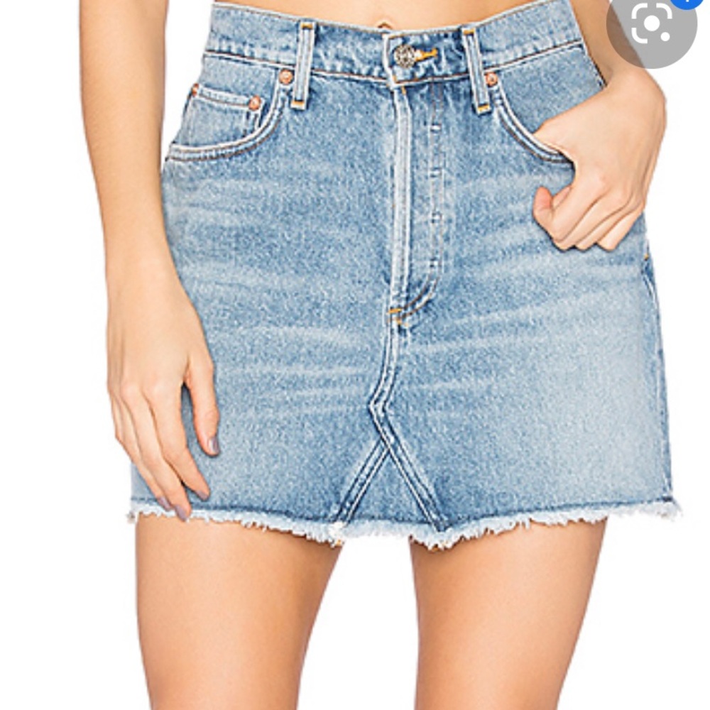 AGOLDE Quinn denim skirt size 28